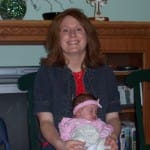 Momma and B at one week